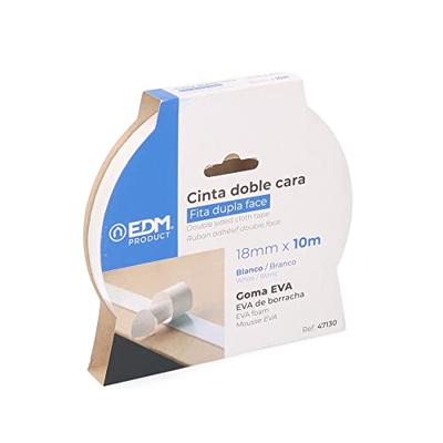 Enzo EDM Plakband dubbelzijdig 19mm rol 10m 4139412 Enzo EDM Plakband dubbelzijdig 19mm rol 10m 4139412