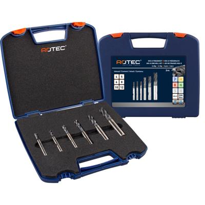 Rotec HSS-E ruwfrezenset &apos;615C&apos;, DIN 844, 6-dlg, ø4-12 - 615.9412C