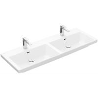 Wastafel Villeroy & Boch Subway 3.0 Dubbele Wasbak 47x130x16.5 cm Wit Alpin Villeroy & Boch - thumbnail