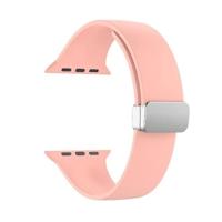 Siliconen bandje - Folding Buckle - Roze - Geschikt voor Apple Watch 44mm / 45mm / 46mm / 49mm - thumbnail