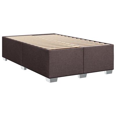 Boxspring met matras stof donkerbruin 80x200 cm