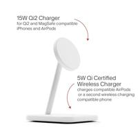 Twelve South HiRise 2 Deluxe draadloze oplaadstand - White - thumbnail