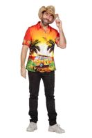 Hawaiishirt hippie busje oranje - thumbnail