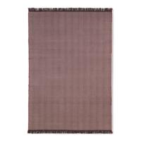 Ferm Living Herringbone Deken - Aubergine - thumbnail