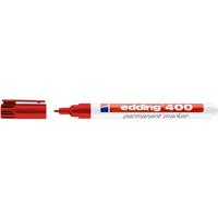 Permanente markeerstift Edding 400-02 Rood (10 Stuks) - thumbnail