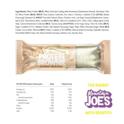 Mountain Joe's Protein Brownie White Chocolate Blondie (10 x 60 g)