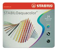 STABILO aquacolor - aquarel kleurpotlood - metalen set 24 st. - thumbnail