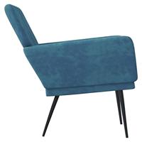 Fauteuil 62x79x79 cm fluweel blauw - thumbnail