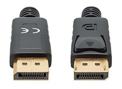 Manhattan 355568 DisplayPort-kabel DisplayPort Aansluitkabel DisplayPort-stekker, DisplayPort-stekker 1.00 m Zwart Afgeschermd (drievoudig), PVC-mantel,