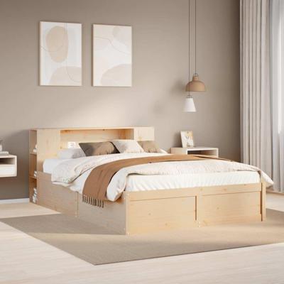Bedframe zonder matras massief grenenhout 140x200 cm Bedframe zonder matras massief grenenhout 140x200 cm