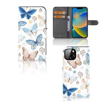 Telefoonhoesje | Met pasjeshouder | voor Apple iPhone 14 Vlinder Telefoonhoesje | Met pasjeshouder | voor Apple iPhone 14 Vlinder