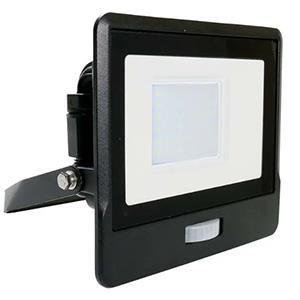 LED Bouwlamp | 30W | 6500K | IP65 | met Sensor | Body Zwart