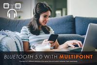 Sound Blaster JAM V2 on-ear lichtgewicht Bluetooth 5.0 draadloze hoofdtelefoon met USB-C, aptX Low Latency, aptX HD, Multipoint-connectiviteit, spraakdetectie en ruisonderdrukking, 22 uur batterijduur - thumbnail