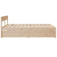 Bedframe zonder matras massief grenenhout 160x200 cm - thumbnail