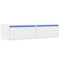 Tv-meubel met LED-verlichting 100X35,5x25 cm wit - thumbnail