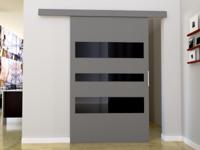 Schuifdeur CORWEL 106 cm grijs - thumbnail