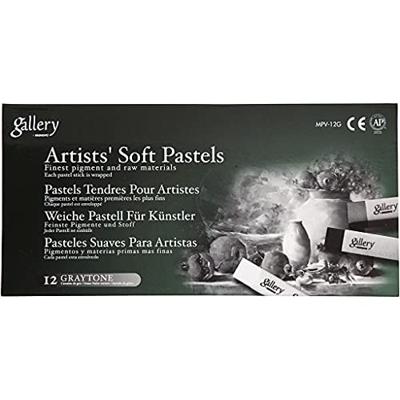 Creativ Company Gallery soft pastel set zwart/wit harmonie, 12st.