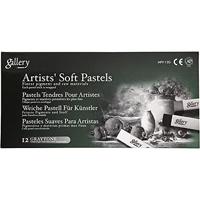 Creativ Company Gallery soft pastel set zwart/wit harmonie, 12st. - thumbnail