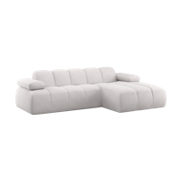 Woood Mojo chaise longue bank rechts bouclé Ecru Melange - thumbnail