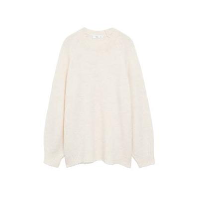 Mango gebreide trui met wol ecru Mango gebreide trui met wol ecru