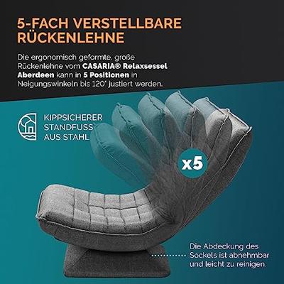 Relax Lounger Aberdeen Stof Grijs