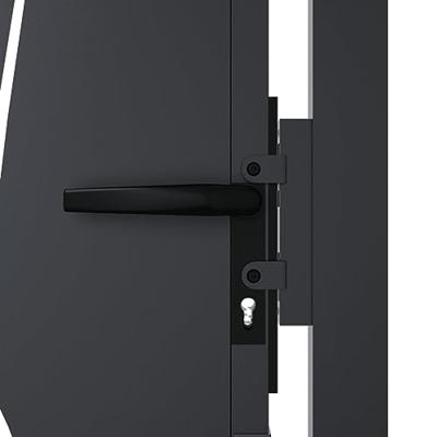 VidaXL Poort 105x155 cm met grasontwerp staal antracietkleurig