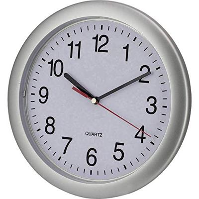 EUROTIME 22222 Wandklok Kwarts 25 cm Zilver