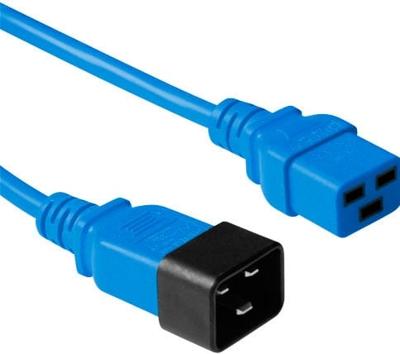 ACT Netsnoer C19 - C20 blauw 1,8 m