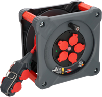 Brennenstuhl Professional Bouwplaats kabelhaspel met Powerblock | KC 3210 5 | IP44 | 33+5m | H07BQ-F3G2.5 - 9212380210 - thumbnail