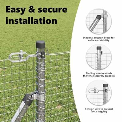 VidaXL Afrasteringspaal zilver 25 x 0,8 m (25 x 25 mm gaas) staal