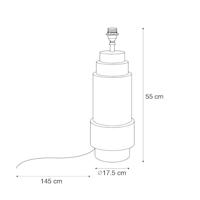 QAZQA Art Deco tafellamp brons zonder kap - Bruut - thumbnail