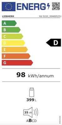 Liebherr Rd 5220-22 Koelkast zonder vriesvak Wit