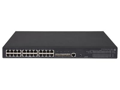 Hewlett Packard Enterprise 5130-24G-PoE+-4SFP+ (370W) EI Managed L3 Gigabit Ethernet (10/100/1000) Ethernet-verbinding, ondersteunt stroomvoorziening via deze poort (PoE) 1U zwart