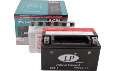 Landport accu ltx7a-bs / ytx7a-bs agm o.a. mio/china scooter