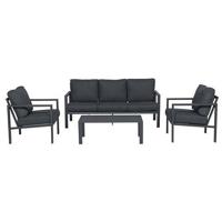 Springs Lounge Set 4-Delig Carbon Black Reflex Black Garden Impressions - Garden impressions - thumbnail