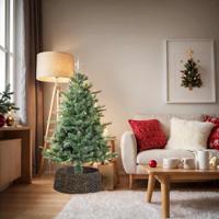 Kerstboomkraag Zwart 75 x 75 x 25 cm Waterhyacint - thumbnail