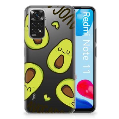 Xiaomi Redmi 10 | Redmi Note 11 4G Telefoonhoesje met Naam Avocado Singing Xiaomi Redmi 10 | Redmi Note 11 4G Telefoonhoesje met Naam Avocado Singing