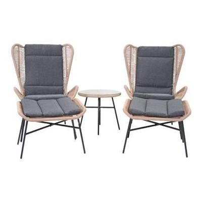 Lounge set Milan Relax Sand 2 stoelen en 1 tafel van SenS-Line