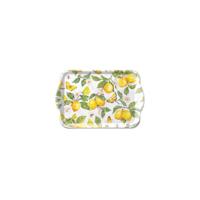 Ambiente Tray melamine 13x21 cm fresh lemons wit - thumbnail