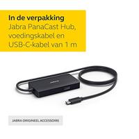 Jabra 14207-60 PanaCast USB Hub for USB-C Connection and Multiple Cable Outlets to Connect All of Your Devices with a Single USB-C Port, UK Plug - thumbnail