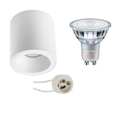 Philips Opbouwspot Set Ø90mm - Mat Wit - DimTone Dimbaar - 3.7W - Warm Wit