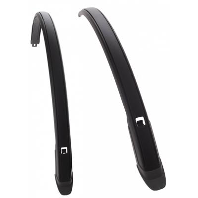 Messingschlager M-wave mud max ii f+r spatbord set 28" kunststof zwart 45 mm.