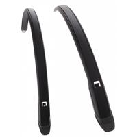 Messingschlager M-wave mud max ii f+r spatbord set 28" kunststof zwart 45 mm. - thumbnail
