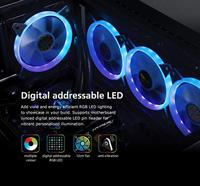 Akasa VEGAS AR7 Computer behuizing Koelplaat/radiatoren 12 cm Zwart, Transparant 3 stuk(s) - thumbnail