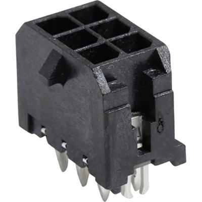 Molex 430450626 Male header, inbouw (standaard) Totaal aantal polen: 6 Rastermaat: 3 mm Inhoud: 1 stuk(s) Tray