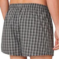 Schiesser Boxers met ruit grijs 2-pack - thumbnail