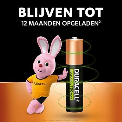 Duracell AAA Oplaadbare batterijen (4 stuks)