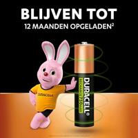 Duracell oplaadbare batterijen Recharge Plus AAA, blister van 4 stuks - thumbnail