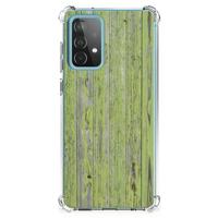 Samsung Galaxy A52 4G/5G Stevig Telefoonhoesje Green Wood - thumbnail