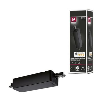 Paulmann URail ZB Dimm/Switch max400W Sw m Kst 96815 230V-railsysteemcomponenten Zwart (mat)